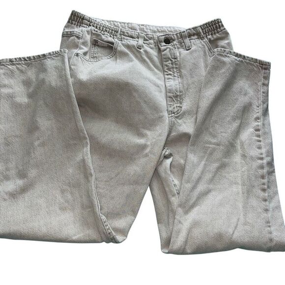 Vintage Lee women’s jeans light wash size 14 medium white wash style classic 90s - Picture 1 of 11